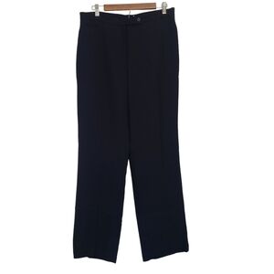 Nygard Connection Women Black Straight Leg Dress Pants Size 12 Triacetate